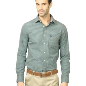 U.S. Polo Assn. Men Check Brown Shirt