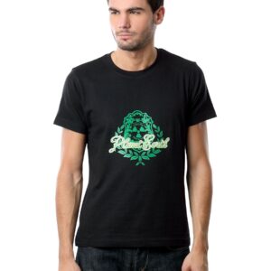 Myntra Men Planet Earth Black T-shirt