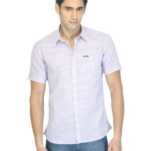 Wrangler Men Braga Striped Purple Shirt