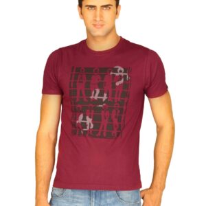 Probase Men's Musical Figures Maroon T-shirt