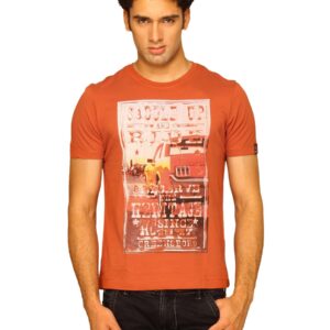 Wrangler Men's Saddle Up Rust T-shirt