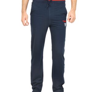Manchester United Men Solid Navy Blue Track Pants