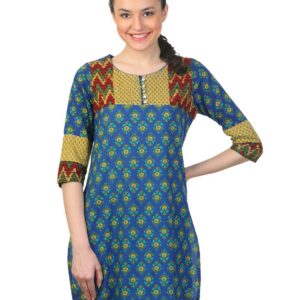 Mother Earth Women Blue Kurta