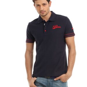 Puma Men Navy Blue Polo T-shirt