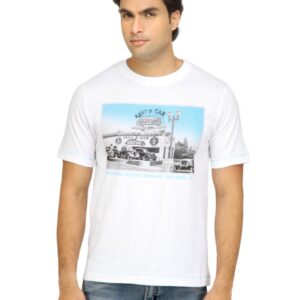 Locomotive Men Printed White T-shirt