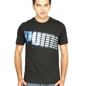Puma Men's Chevron Wording Black T-shirt