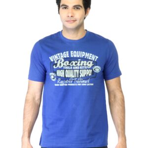 Locomotive Men Blue Printed T-shirt