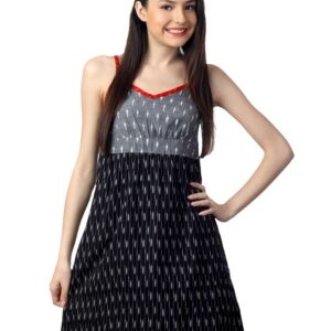 Mother Earth Women Black Kurta