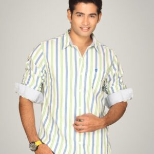 Timberland Men Claremont Stripe Green Shirt