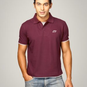 Proline Men Burgundy Polo T-shirt