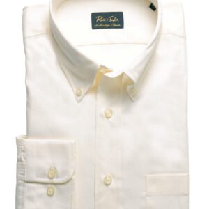 Reid & Taylor Men Solid Cream Shirts