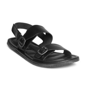 Arrow Men Black Sandals