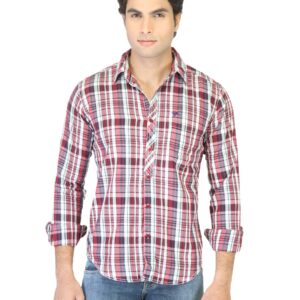 Highlander Men Red Check Shirt