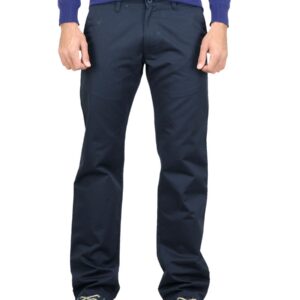 Highlander Men Solid Navy Blue Trousers