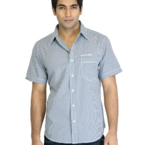 Levis Men Check Navy Blue Shirts