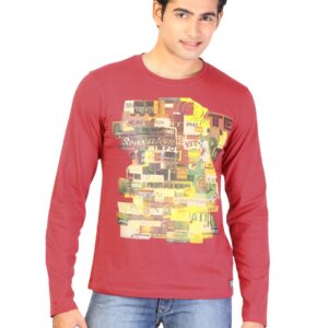 Lee Men Printed Red Tshirts