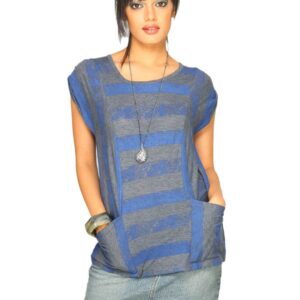 Lee Women's Jannis Grey Navy T-shirt