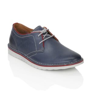 Clarks Men Manor Hall Leather Blue Shoes