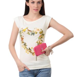 French Connection Women White T-shirt