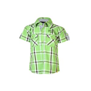 Gini and Jony Kids Boys Check Green Shirts