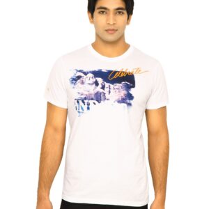 Wrangler Men White Celebrate Indigo T-shirt