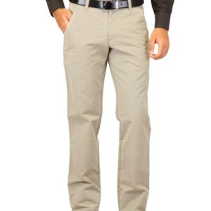 Indigo Nation Men TR Yarn Dyed Beige Trousers