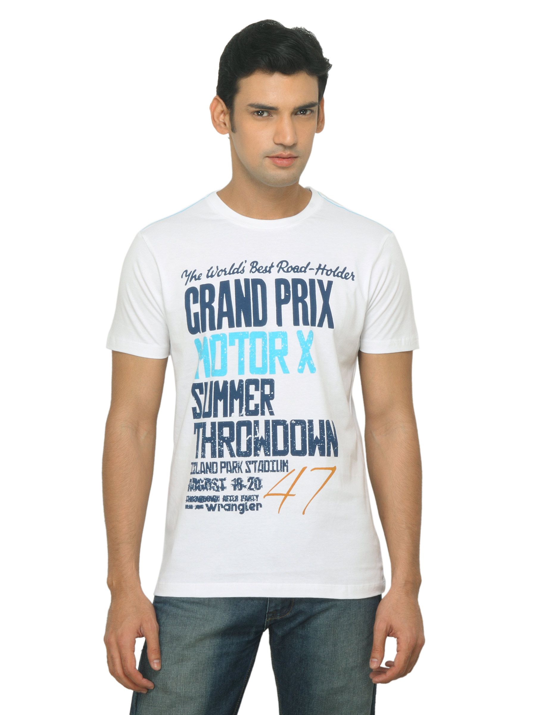 Wrangler Men Summer Throwdown White T-shirt