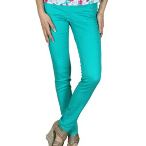 Pieces Women Turquoise Blue Leggings