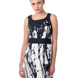 Latin Quarters Women Navy Blue Printed Dress