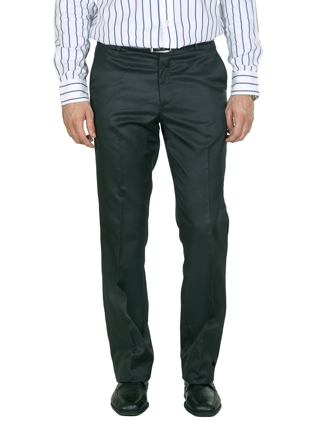 Mark Taylor Men Black Trousers