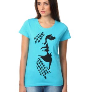 Myntra Women Face Blue T-shirt