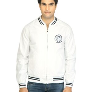 United Colors of Benetton Men Solid White Jacket