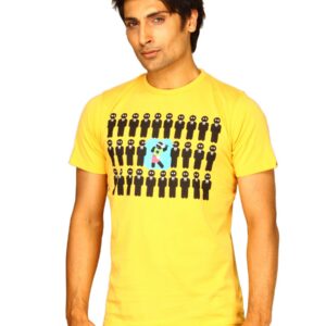 Probase Men's Standing Out Yellow T-shirt