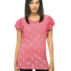 Sepia Women Printed Red Top