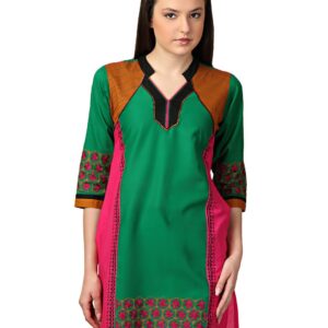 Span Women Green Kurta