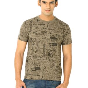 Flying Machine Men Walnut Brown Tshirts