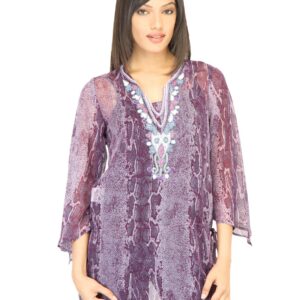 Aneri Women Cleo Purple Kurta