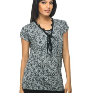 Sepia Women Printed Grey Tunic