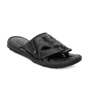 Red Tape Men Black Sandals