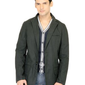 Basics Men Black Blazer Jacket