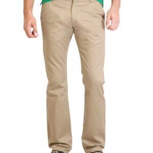 Highlander Men Solid Beige Trouser