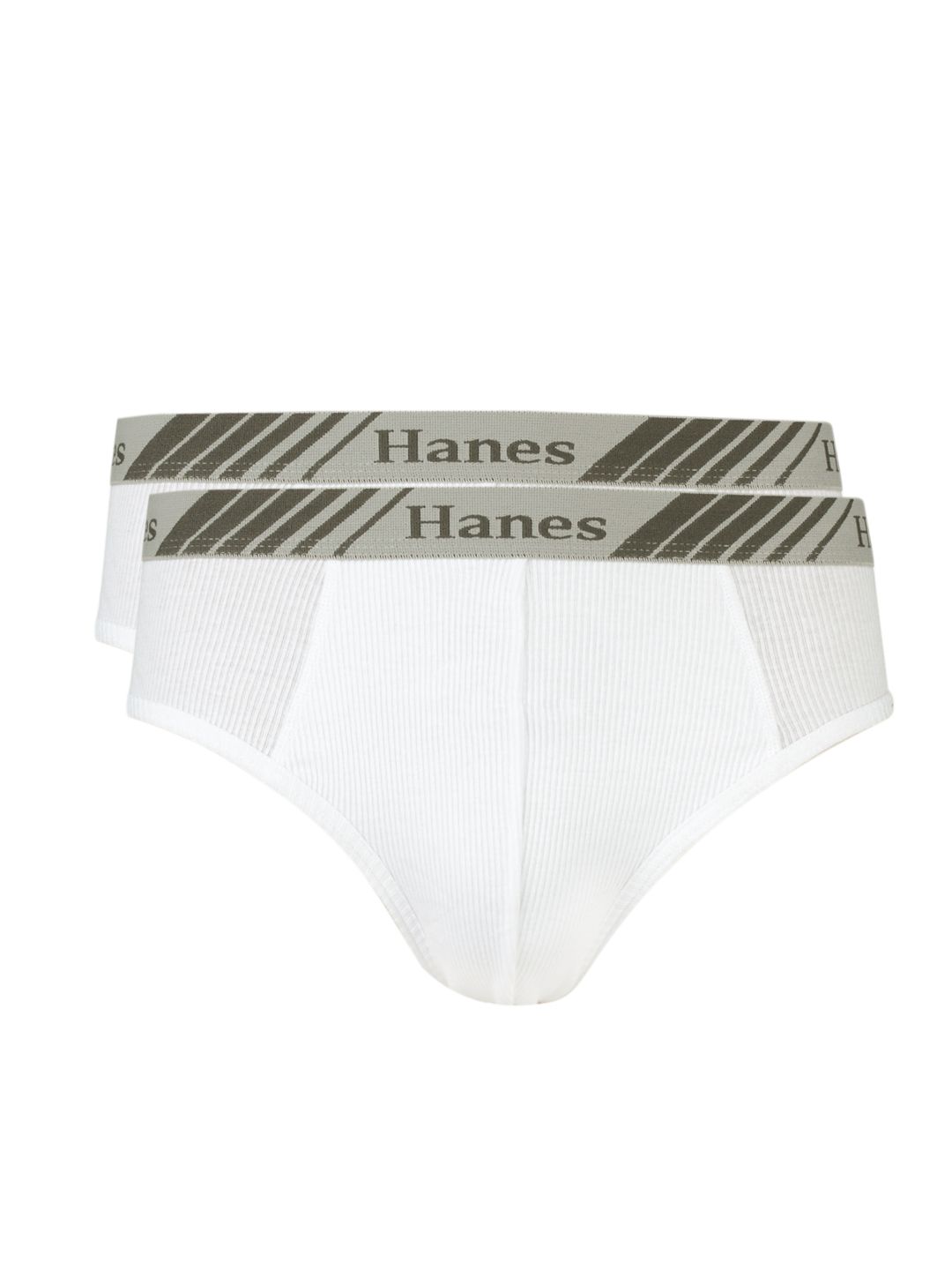 Hanes Men White Pack of Two Premium Bikini Briefs