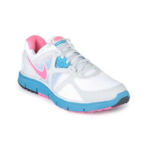 Nike Women Lunarglide+ 3 White Sports Shoes