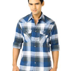 Indian Terrain Men Brock Navy Blue Shirts