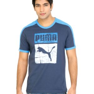 Puma Men Heroes T7 Blue Tshirts