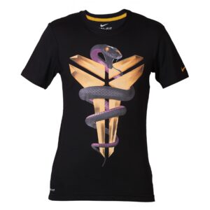 Nike Men Printed Mamba Black T-shirt