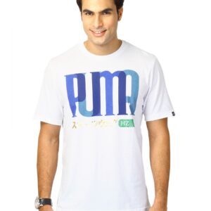 Puma Men lifestyle graphitti White Tshirts