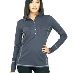 United Colors of Benetton Women Solid Blue Top