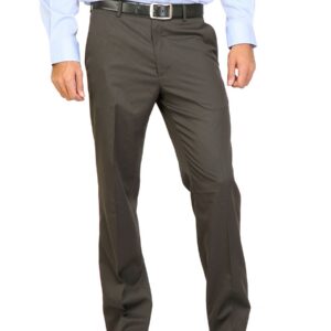 Arrow Men Stripes Coffee Brown Trousers