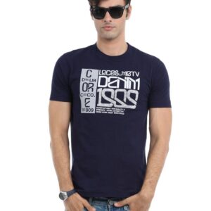 Locomotive Men Navy Blue T-shirt